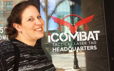 Touring iCOMBAT With Laser Tag Blogger Tivia