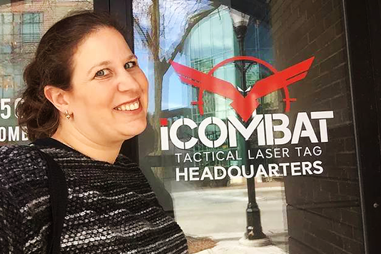 Touring iCOMBAT With Laser Tag Blogger Tivia
